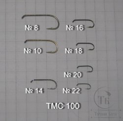 Крючки ТIEMCO  FLY HOOK  TMC 100  № 10 Bronze (10 штук)