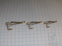 Двойник золотой Mustad DL71UP Gold № 6 ( 10 шт. )