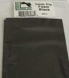 Пенка Thin Fly Foam 1 mm Black Hareline