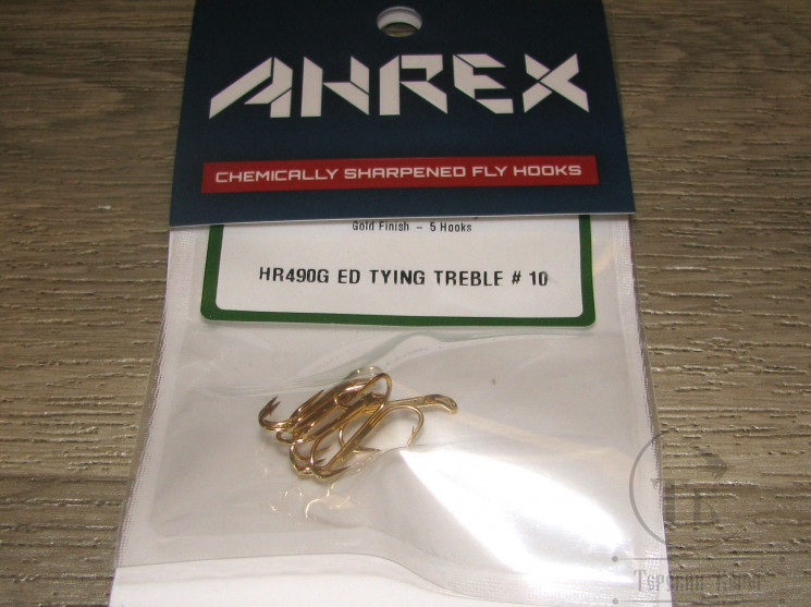 AHREX HR490G тройник вязальный золото № 10 ( 5шт. )