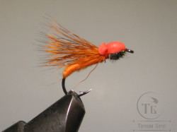 Муха Caddis Foam ( 17 ) Orange кр. № 10