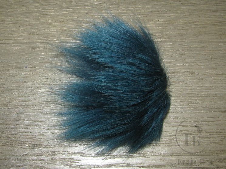 Мех арктического песца морской синий / Sea Blue
