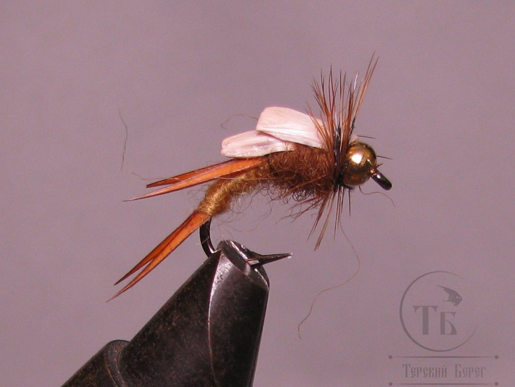 Муха нимфа Biot ( 48 ) Scud Devil Rusty Brown nymph крючок № 10 (Scud)
