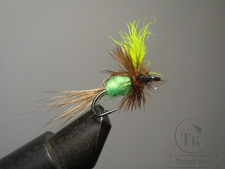 Муха Humpy ( 11 ) Fl Chartreuse кр. двойник № 12