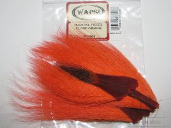 Кусок хвоста оленя флюр огненно оранжевый Bucktail pieces Fl. Fire Orange Wapsi / Терский Берег