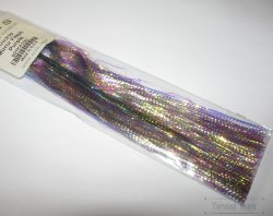 Плоский тисненый люрекс  Krinkle mirror flash purple