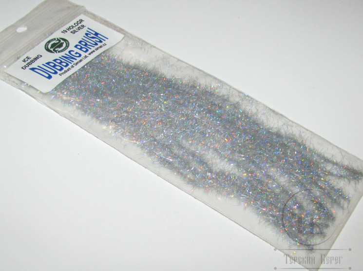 Даббинговая скрутка Dubbing Brush Ice Holo Silver (10шт.) Siman