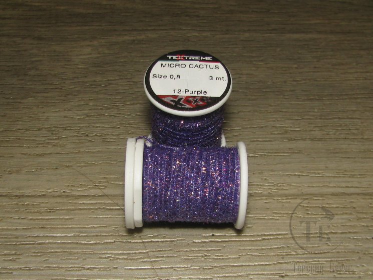  Микро кактусовая синель на катушке Micro Сactus Chenelle SMCA  0,8  Purple Textreme