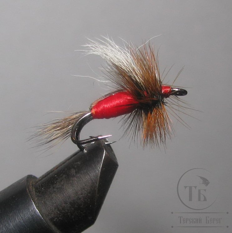 Муха Humpy ( 14 ) Red  Classic кр. двойник № 12