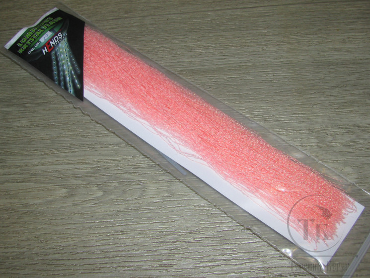 Светонакопительный крученый люрекс Luminous Krystal Flash Pink LKF-19 Hends