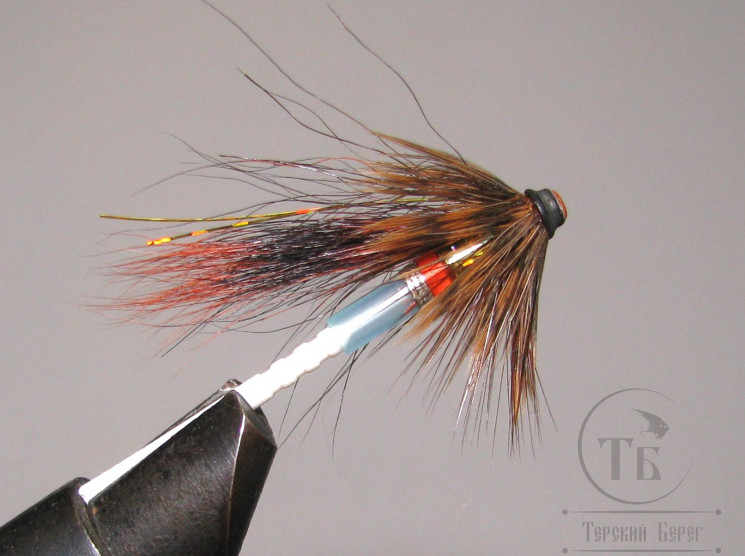 Муха лососёвая Turbo July 3/4 inch ( 3 ) RSQ Brown Pahtakorva пластик 3/4