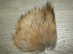 Мех койота со спины рыжий Coyote Back Rusty Natural Fur