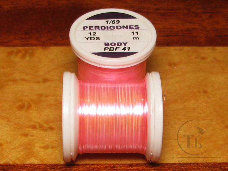 Плоский люрекс Perdigones Pearl Body Fine 1/69  12 yds Fl Pink Ultraviolet Effect  PBF- 41 Hends