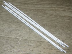  Пластиковая трубка диаметр 3,0 mm 5 шт 200 mm White Future Fly