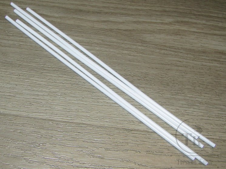  Пластиковая трубка диаметр 3,0 mm 5 шт 200 mm White Future Fly