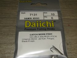 Daiichi Salmon Black 7131 двойник вязальный черный № 10 (6шт.)
