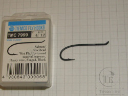 Крючок лососёвый одинарный TMC 7999 Salmon # 4 Black ( 1 шт )