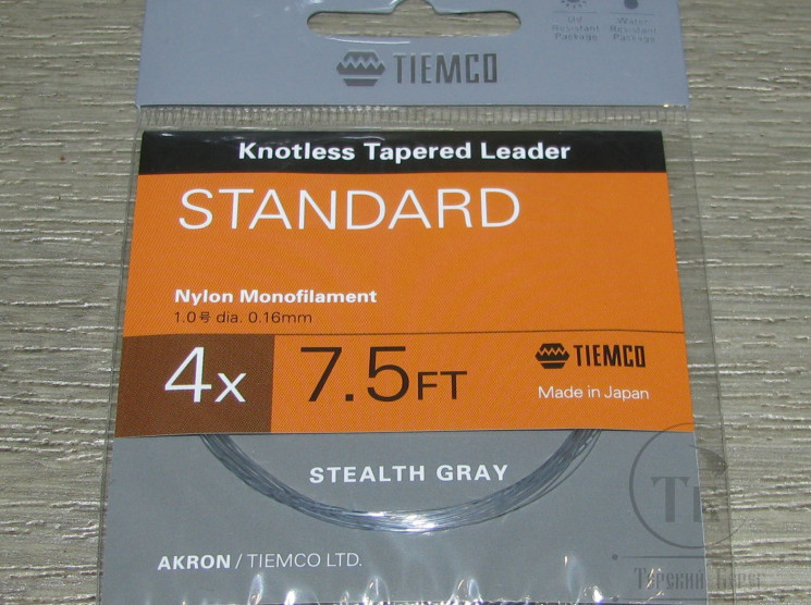 Конусный подлесок Akron Standart 7,5FT 4X 0.16 mm Tiemco
