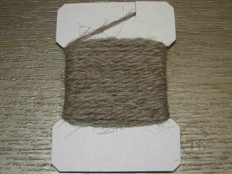Шерстяная пряжа Wool Natural Mix Yarn Lt. Tan Dun 5м. 