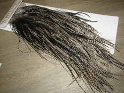 Седло Whiting Heritage Grizzly Variant All Colours Miхed Combo ( GrBl смесь гризли и черных перьев )