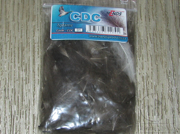 Перья CDC 1 gr. Hends # 01 Natural Gray