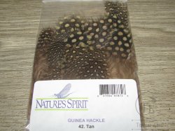 Перья цесарки Guinea Hackle Tan  Natures Spirit
