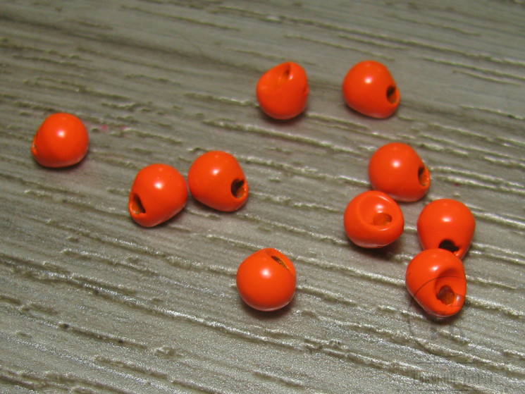 Головки вольфрамовые со смещенным отверстием  Micro Jig Heads D 4.6 Fl Orange