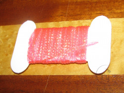 Плетёный плоский люрекс 3 мм Ice Pearl Body Braid Fl. Pink 4 м
