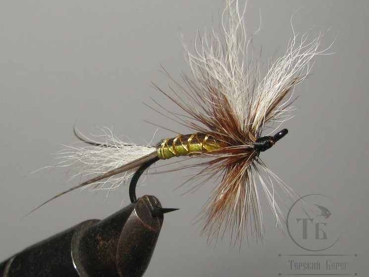 Муха лосось /  форель ( 1 ) Butterfly White / Natural Salmon Black № 6 