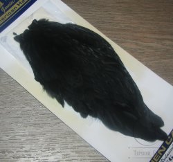 Скальп курицы American Hen Cape чёрный / Black (покраска Терский берег)  Whiting