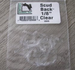 Силиконовая плёнка Scud Back 1/8 - 3 mm Clear  Hareline