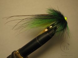 Лососёвая муха Turbo Nobody ( 66 ) Green Yellow NB Md Brass 