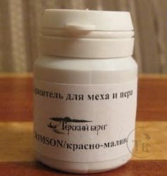 Краситель для меха и пера Малиново-Красный / Crimson