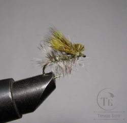 Mуха X Caddis (39)  Olive  Kumho № 14