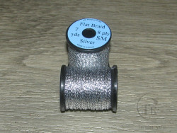 UNI Flat braid 7 yds 8 ply sm Silver