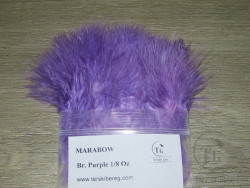 Мягкие пуховые перья Marabou Strung 1/8 OZ Bright Purple Терский Берег