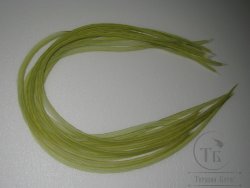 Перо Dry Fly (для сухих мух) 10 шт светло оливковый , крючки № 10 - 12