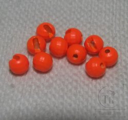 вольфрамовый шарик граненый с прорезью D 5,0  fl. orange  (10 шт)