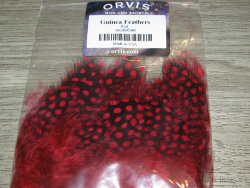 Перья цесарки Guinea Feathers Red Orvis