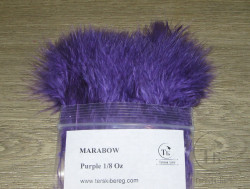Мягкие пуховые перья Marabou Strung 1/8 OZ Purple Терский Берег