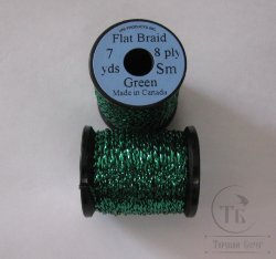 UNI Flat braid 7 yds 8 ply sm green