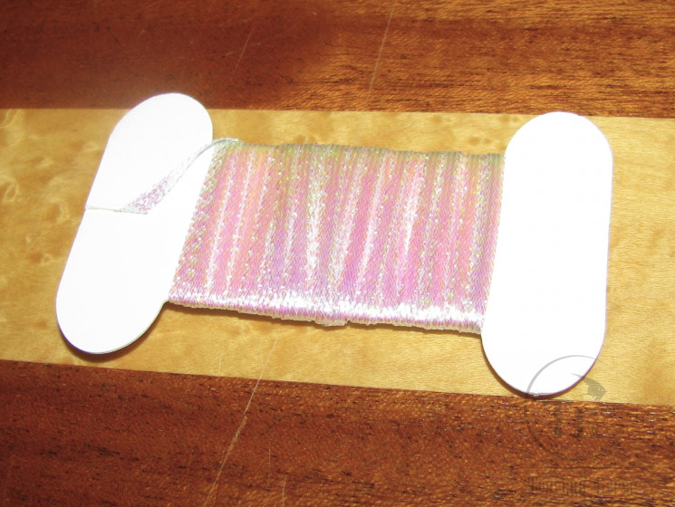 Плетёный плоский люрекс 3 мм Ice Pearl Body Braid Opal 4 м