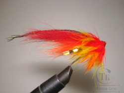 Лососёвая муха Turbo Nobody ( 12 ) Alum. Fire T 6 mm. 8 sm