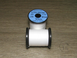 Плоский люрекс UNI Mylar 20 yds 1/32 # 14 White
