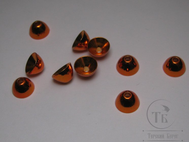 Конус латунный ( полусфера ) 8 мм 10 шт Metallic Orange
