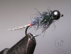 Муха нимфа NN ( 55 ) BH Dark Gray ice nymph  № 10