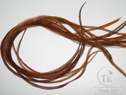 перо Dry Fly (для сухих мух) 10 шт коричневое  , крючки № 20-22