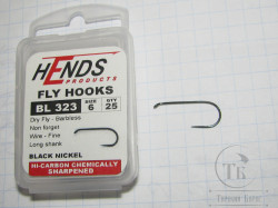 Крючок безбородый  Hends BL 323 Dry-Nymph №6 ( 25 шт )