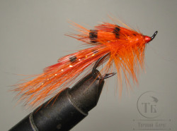 Лососёвая муха Shrimp ( 6 ) General Practitioner Hot Orange Partridge Salar Black № 7
