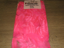 Перо курицы и петуха отдельное Soft Hackle Hot Pink Hareline